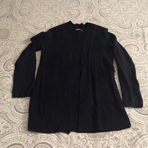 GAP long open cardigan in navy